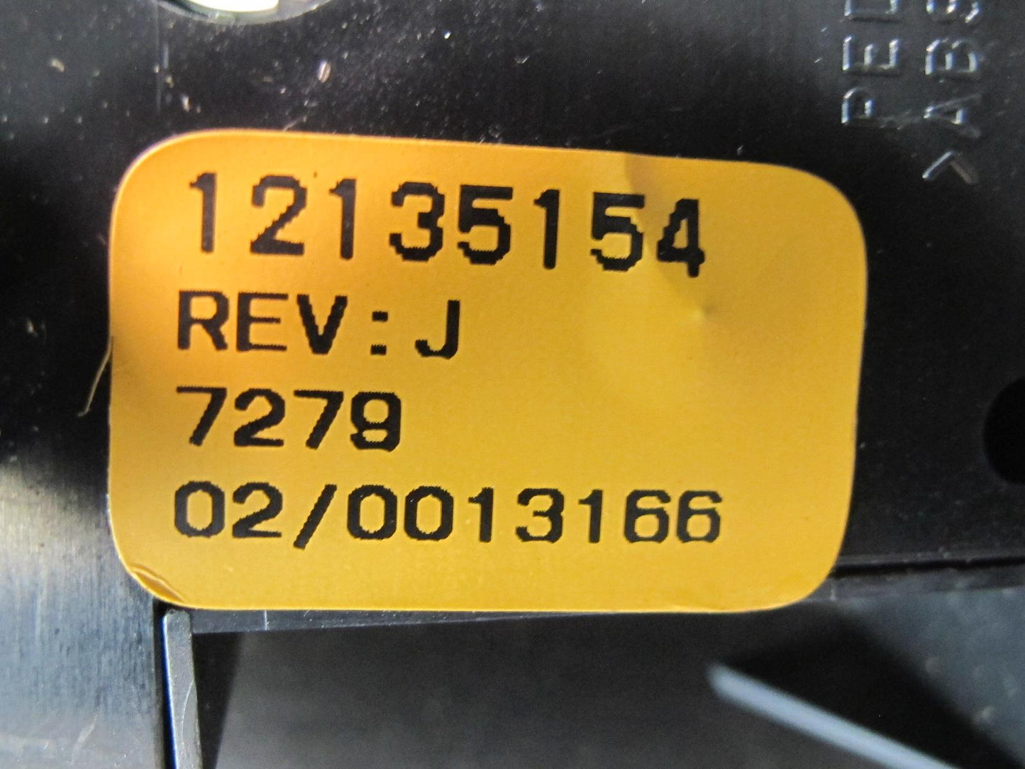 97-00 Chevrolet Corvette C5 Traction Control Switch w Trim Black 12135154 OEM