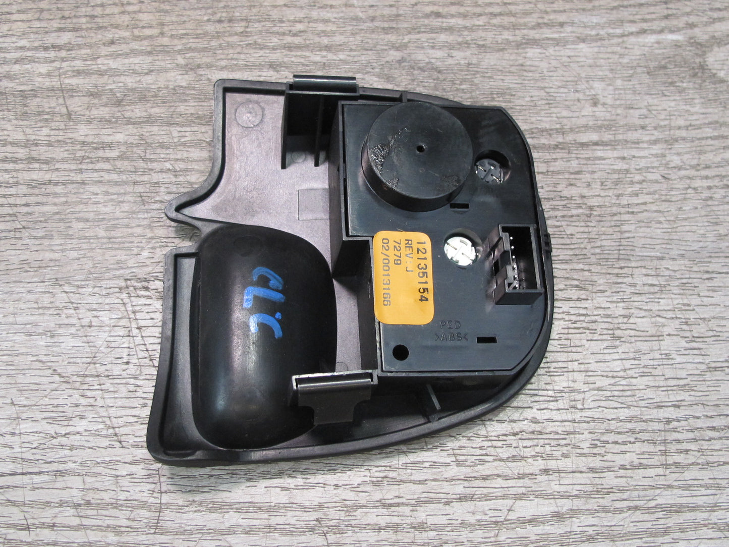 97-00 Chevrolet Corvette C5 Traction Control Switch w Trim Black 12135154 OEM