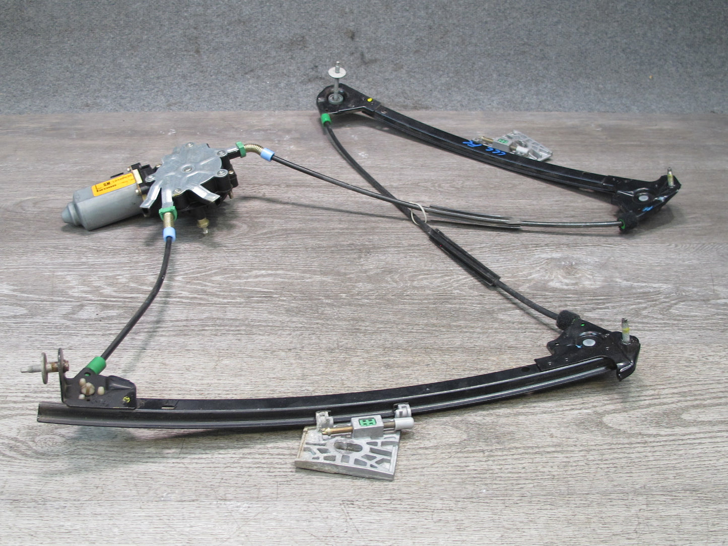 97-04 Chevrolet Corvette C5 Left Door Window Regulator w Motor 10408035 OEM