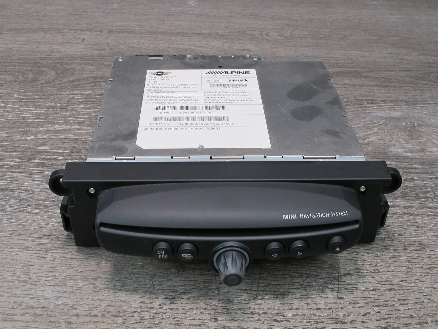11-15 Mini Cooper R60 R61 Navigation Radio CD Player Receiver 9361147 OEM