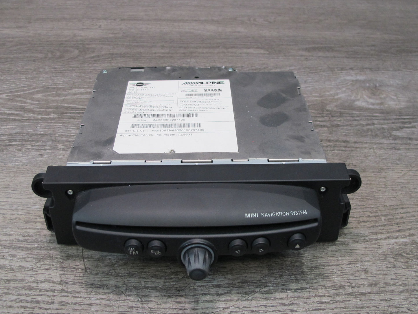 11-15 Mini Cooper R60 R61 Navigation Radio CD Player Receiver 9361147 OEM
