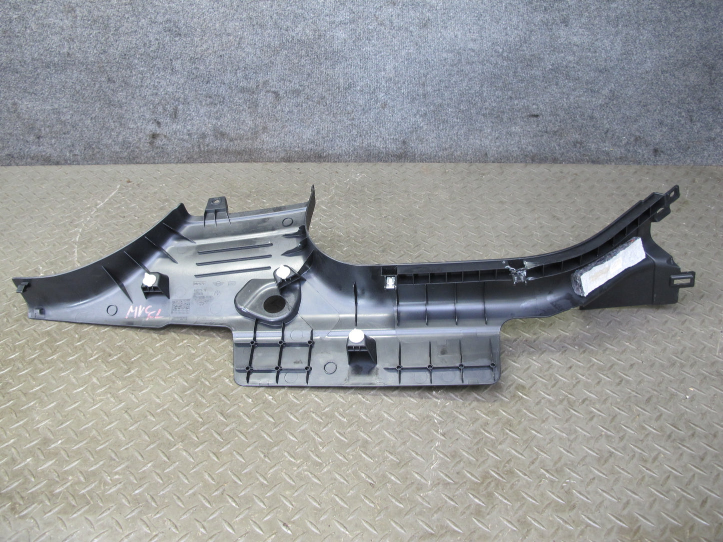 11-15 Mini Cooper R60 Countryman Rear Left Door Sill Trim Panel 9801273 OEM