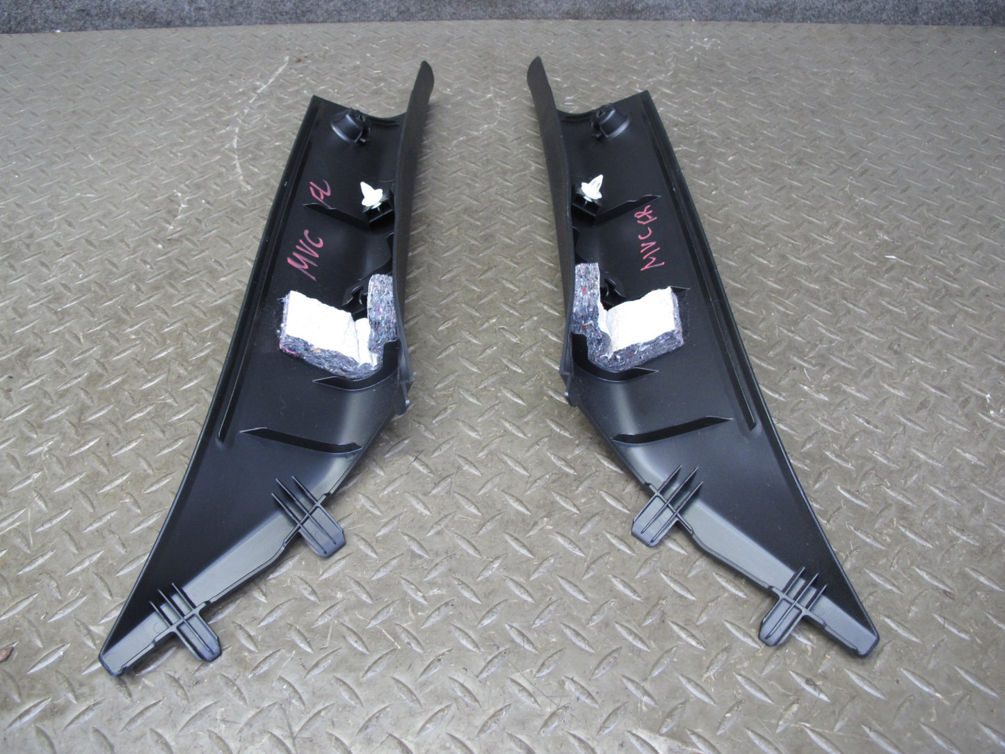 11-15 Mini Cooper R60 Countryman Set of 2 Front Interior A Pillar Trim Panel OEM