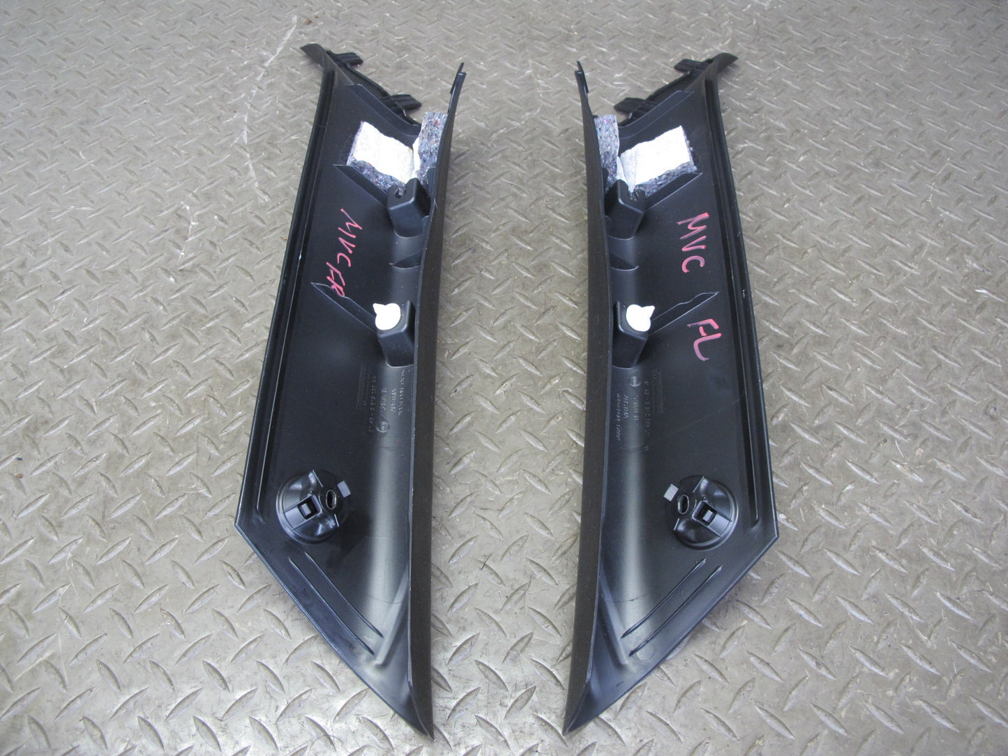 11-15 Mini Cooper R60 Countryman Set of 2 Front Interior A Pillar Trim Panel OEM