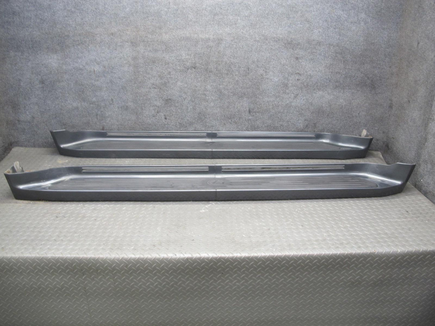 1998-2002 Lexus LX470 Right Left Side Skirt Running Board Step Panel Black Set
