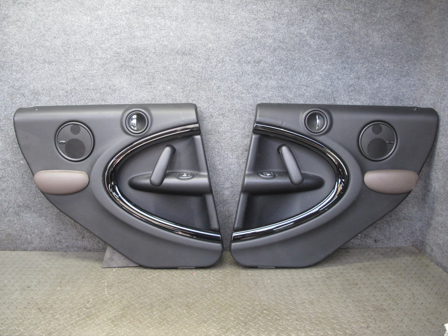 13-15 Mini Cooper S R60 Countryman Set of 2 Rear Door Interior Trim Panel OEM