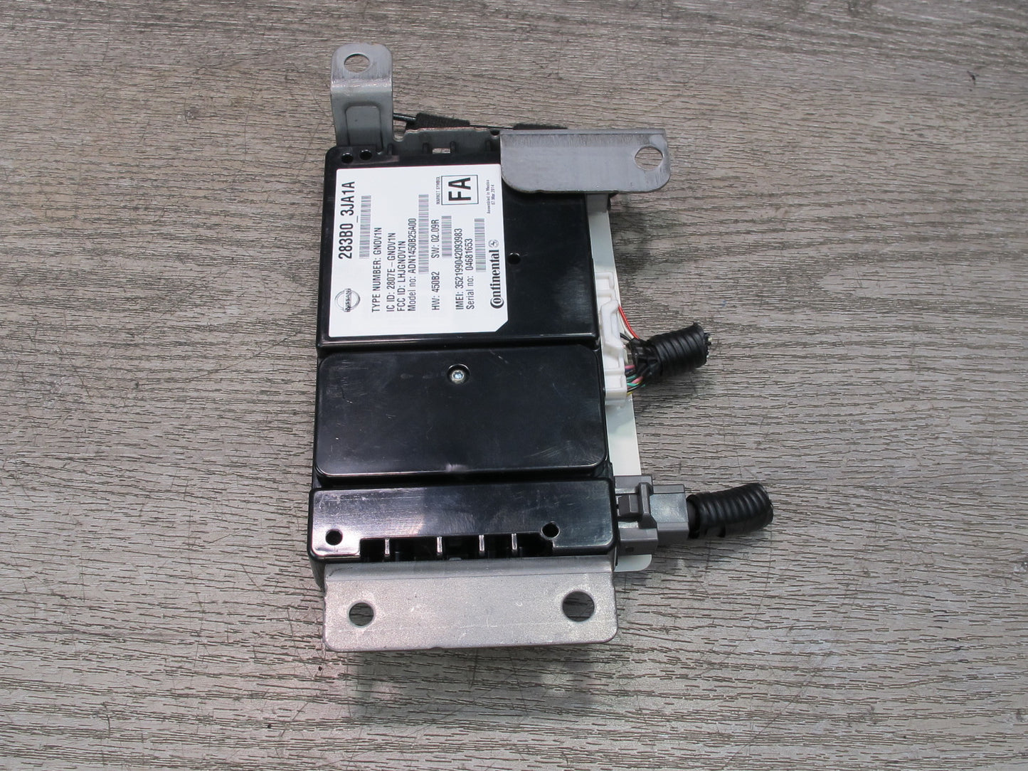 2013-2017 Infiniti JX35 QX60 Telematics Communication Control Module 283B0 3JA1A