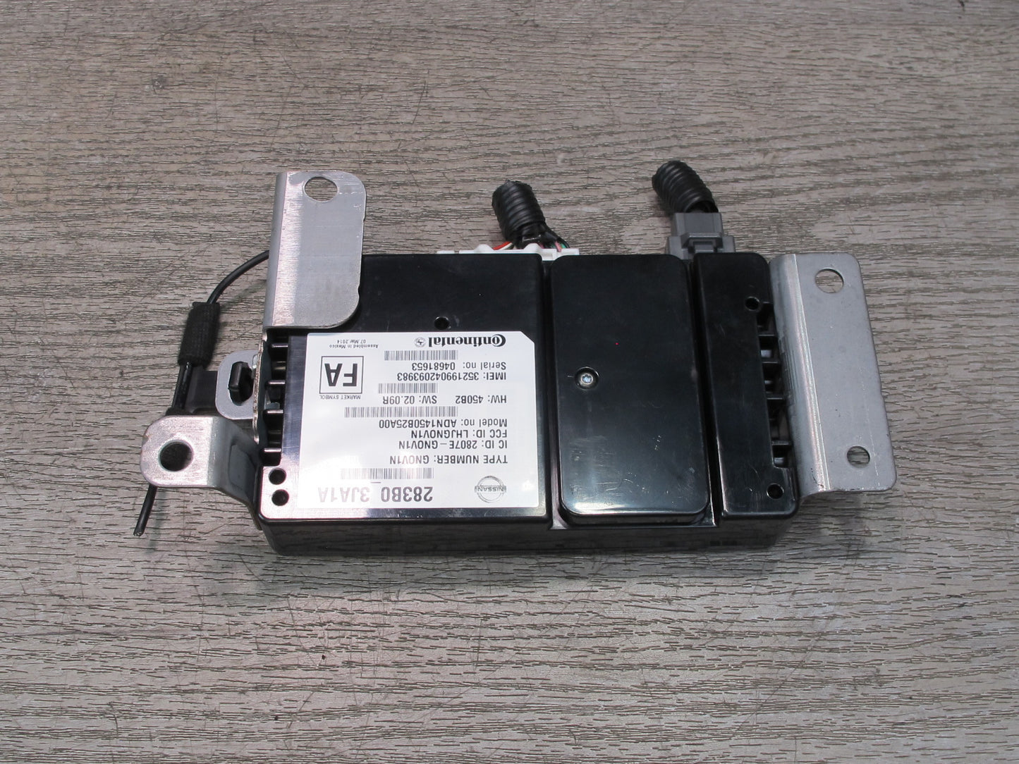 2013-2017 Infiniti JX35 QX60 Telematics Communication Control Module 283B0 3JA1A