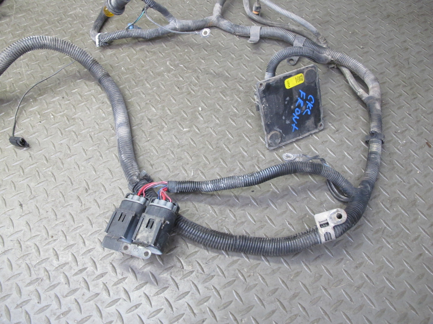 1991 Chevrolet Corvette C4 Front Bumper Headlight Wire Wiring Harness OEM