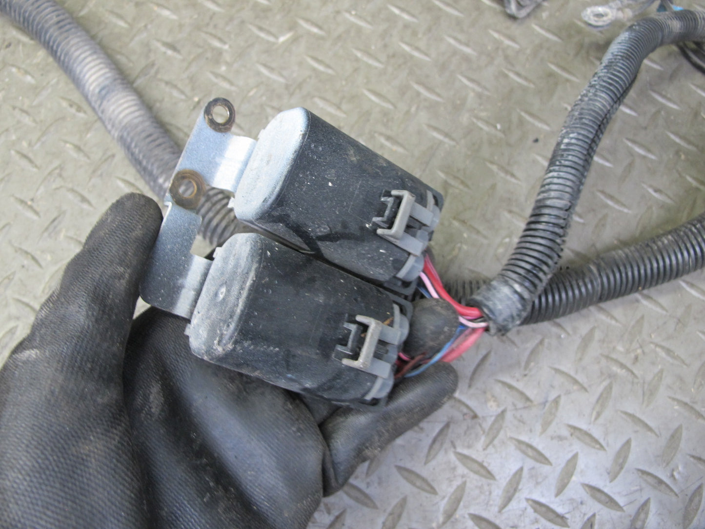 1991 Chevrolet Corvette C4 Front Bumper Headlight Wire Wiring Harness OEM