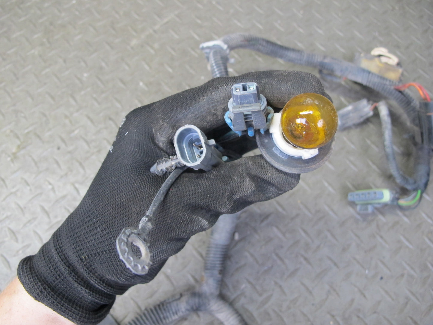 1991 Chevrolet Corvette C4 Front Bumper Headlight Wire Wiring Harness OEM