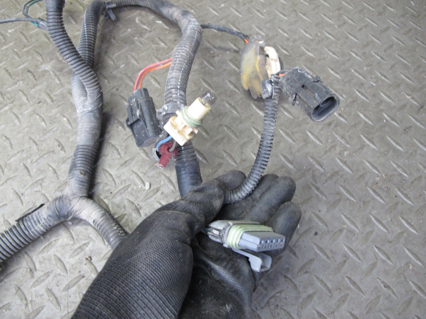 1991 Chevrolet Corvette C4 Front Bumper Headlight Wire Wiring Harness OEM