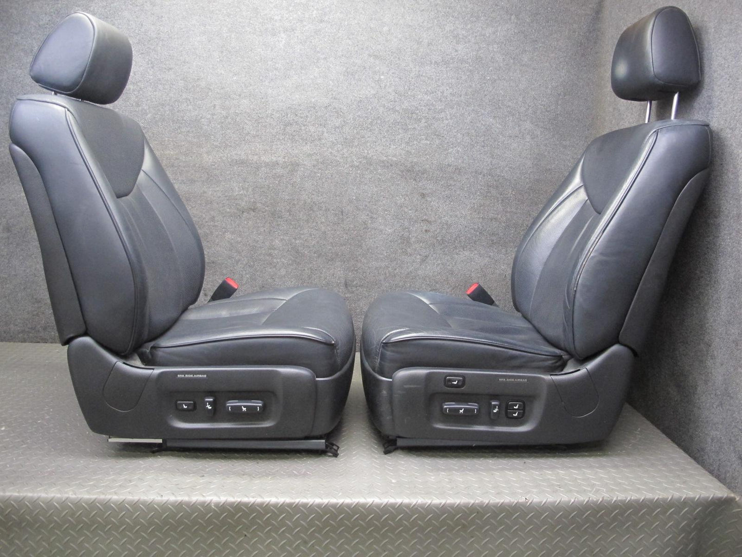 04-06 Lexus UCF30L LS430 Front & Rear Left & Right Leather Seat Set Black OEM
