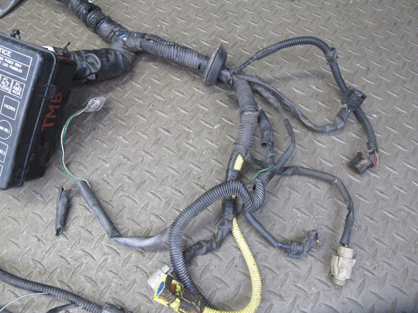 91-93 Toyota SW21L MR2 2.2L 5SFE Front Trunk Wire Wiring Harness Fuse Box OEM