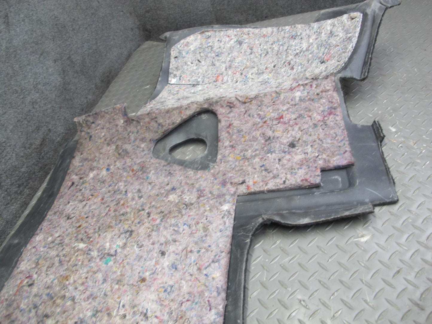 97-04 Chevrolet Corvette C5 Coupe Rear Compartment Floor Carpet Cover Black OEM