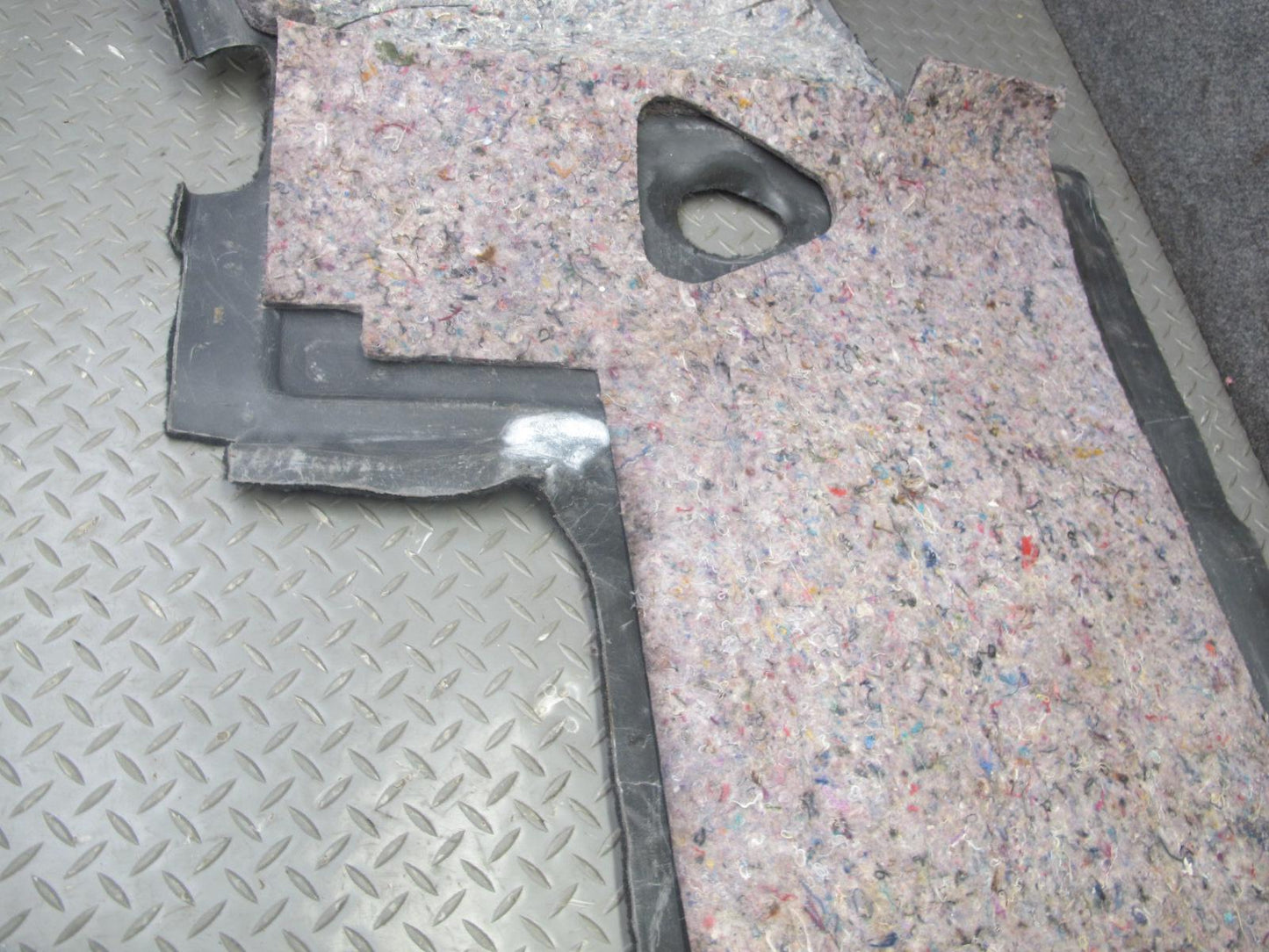97-04 Chevrolet Corvette C5 Coupe Rear Compartment Floor Carpet Cover Black OEM