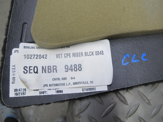 97-04 Chevrolet Corvette C5 Targa Floor MAT Trunk Liner Carpet Cover Set OEM