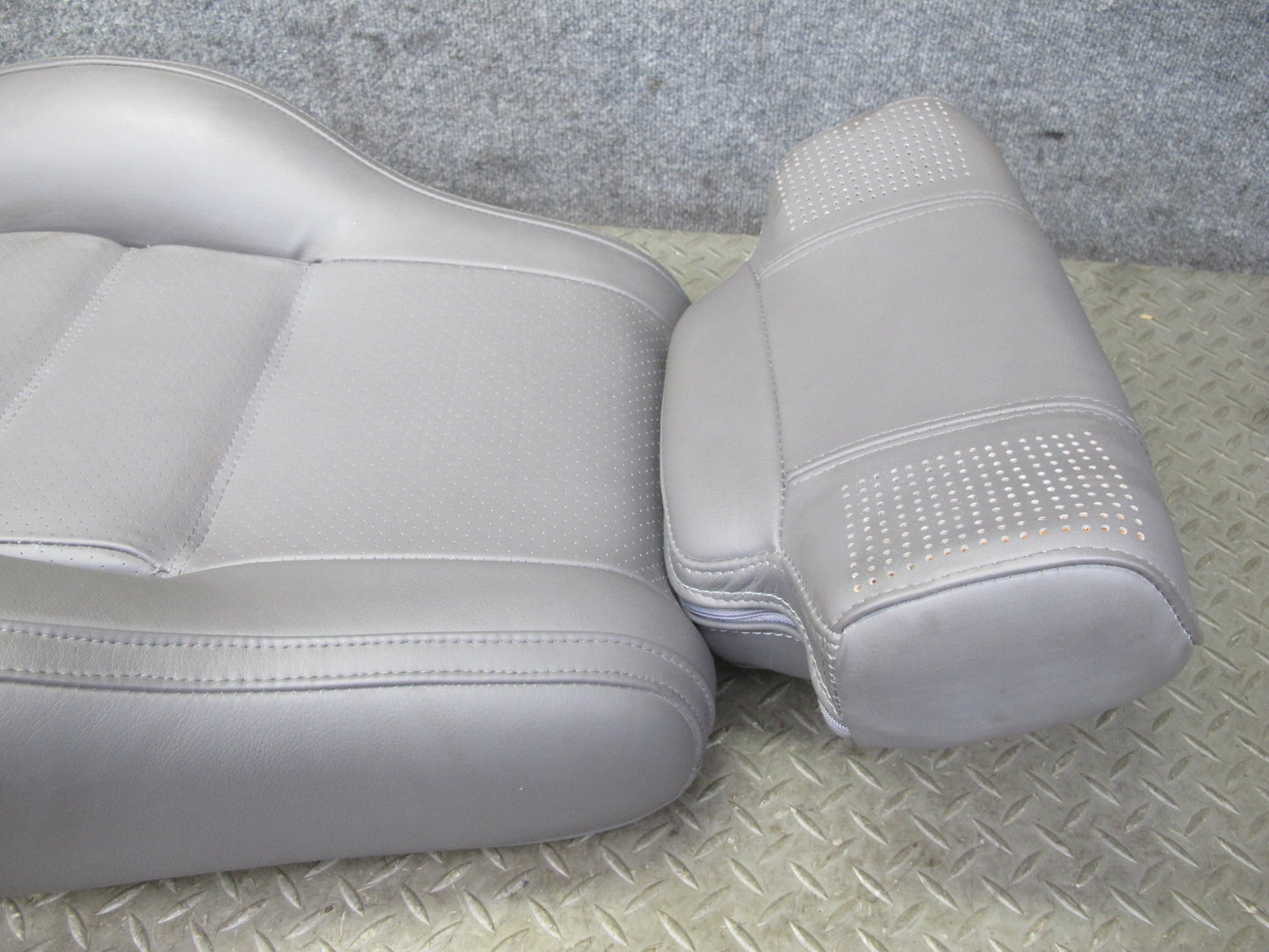 88-91 Mazda RX7 FC3S Convert Right Seat Upper Leather Cushion Backrest Brown OEM