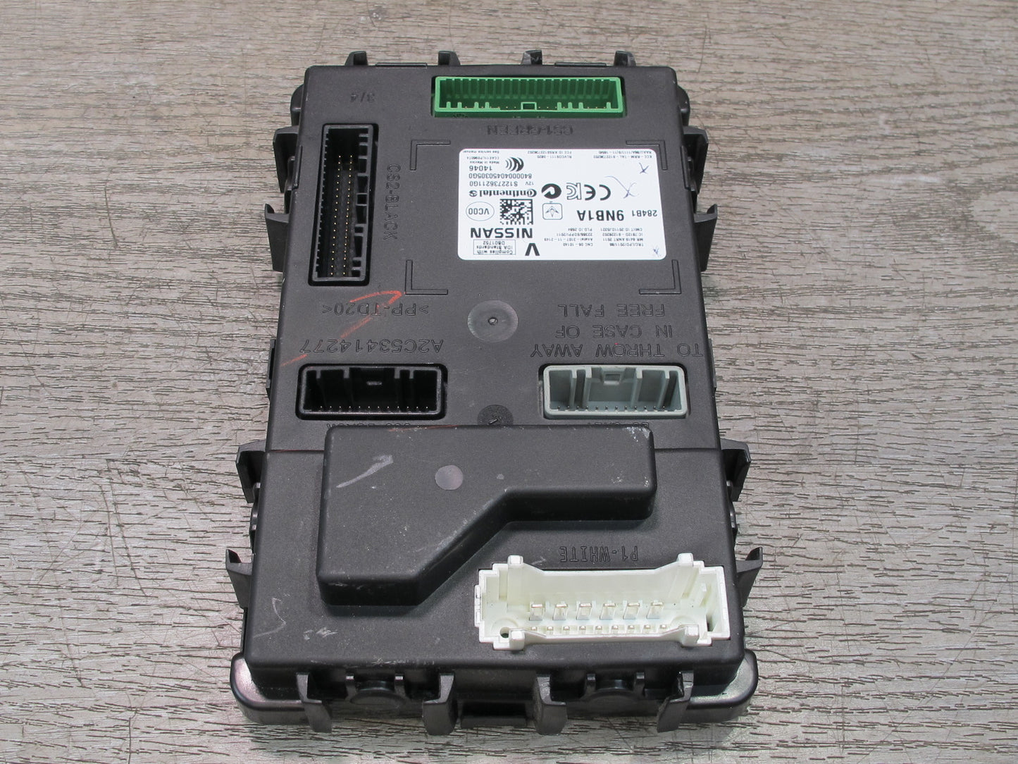 2013-2015 Infiniti JX35 QX60 Body Control Module Unit BCM BCU 284B1 9NB1A