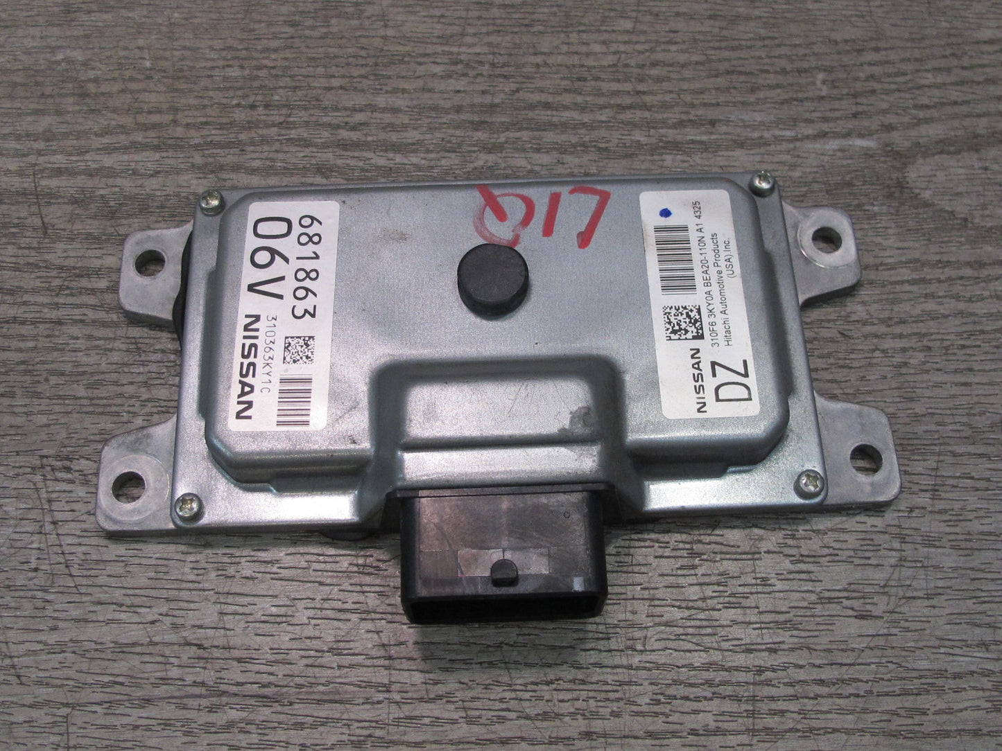 2014 Infiniti QX60 2.5L Hybrid AWD A/T Transmission Control Module 31036 3KY1A