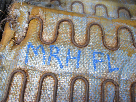 88-91 Mazda RX7 FC3S Convert Left Driver Seat Lower Leather Cushion Brown OEM