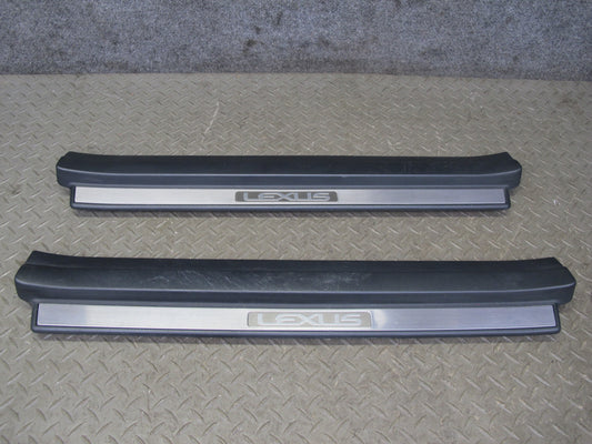 01-06 Lexus UCF30L LS430 Set of 2 Front Door Scuff Sill Plate Trim Panel OEM