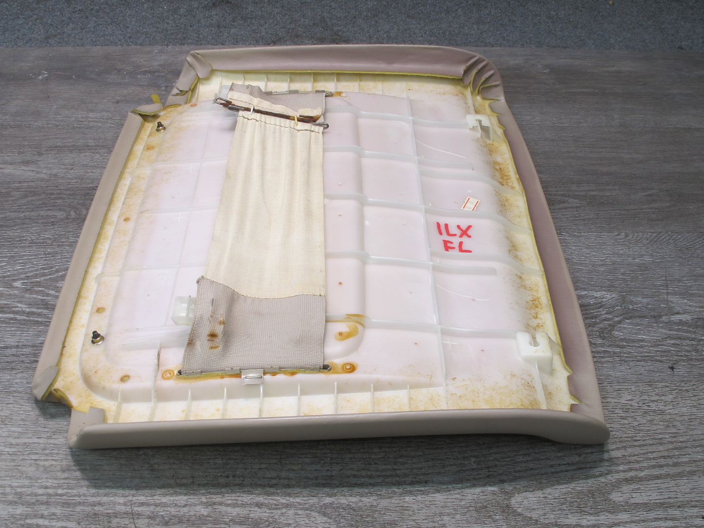 1998-2002 Lexus LX470 Front Left Driver Side Seat Back Rear Panel Ivory