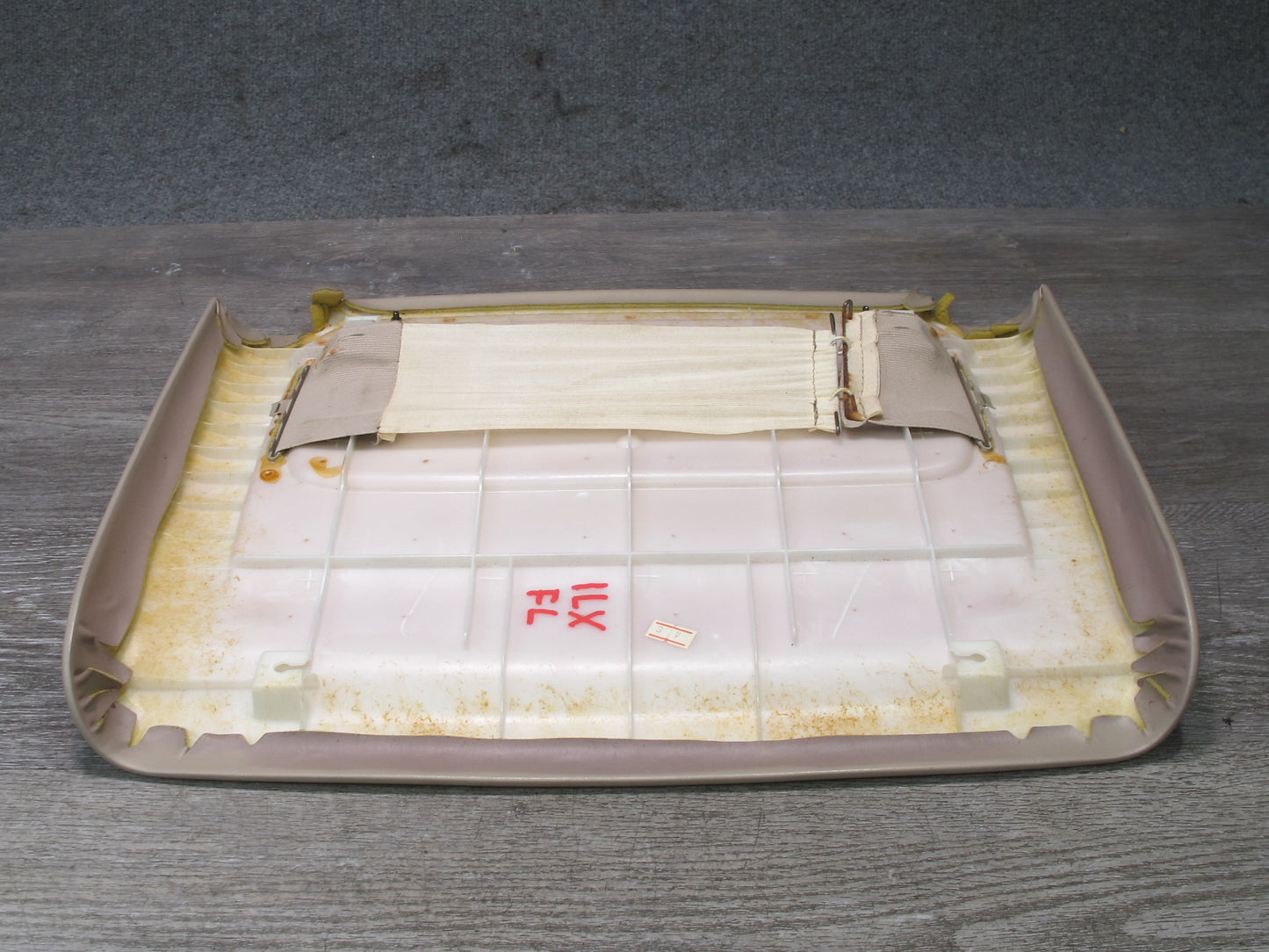 1998-2002 Lexus LX470 Front Left Driver Side Seat Back Rear Panel Ivory