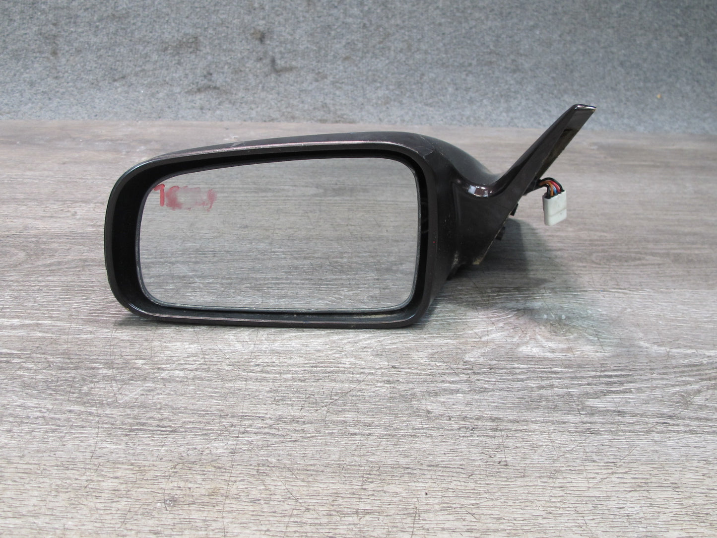 89-92 Toyota Supra MK3 7MGE NA Front Left Side View Power Mirror Black Ruby OEM