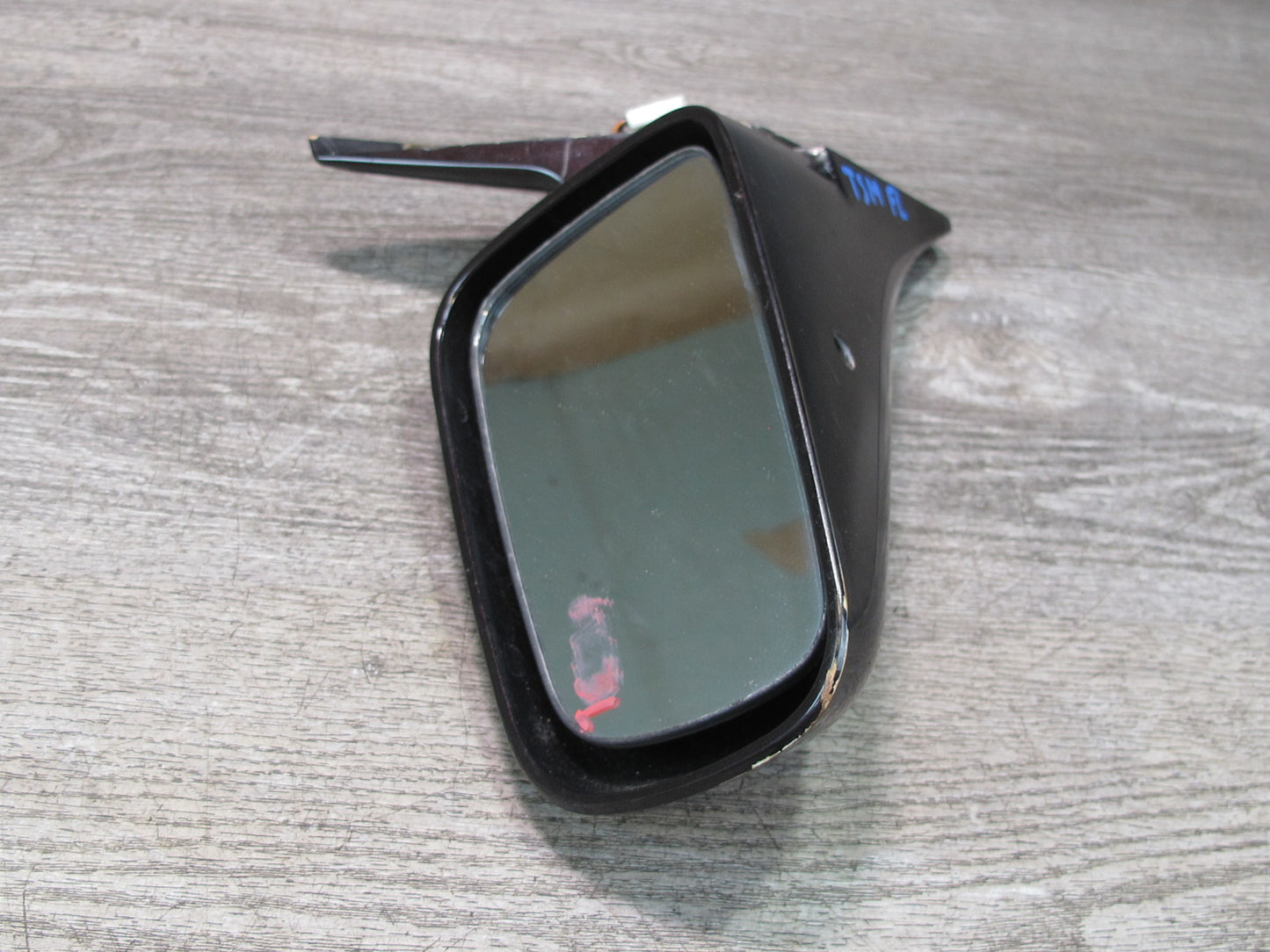 89-92 Toyota Supra MK3 7MGE NA Front Left Side View Power Mirror Black Ruby OEM