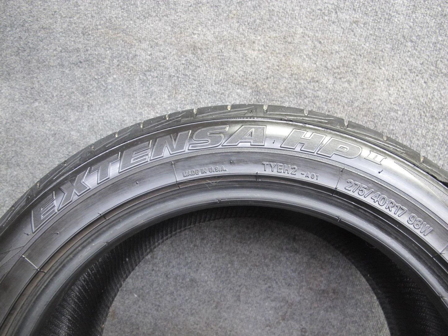 Set of 2 Toyo Extensa HP II ALL Season Tire 275/40 R17 98W 4024 9/32 Tread