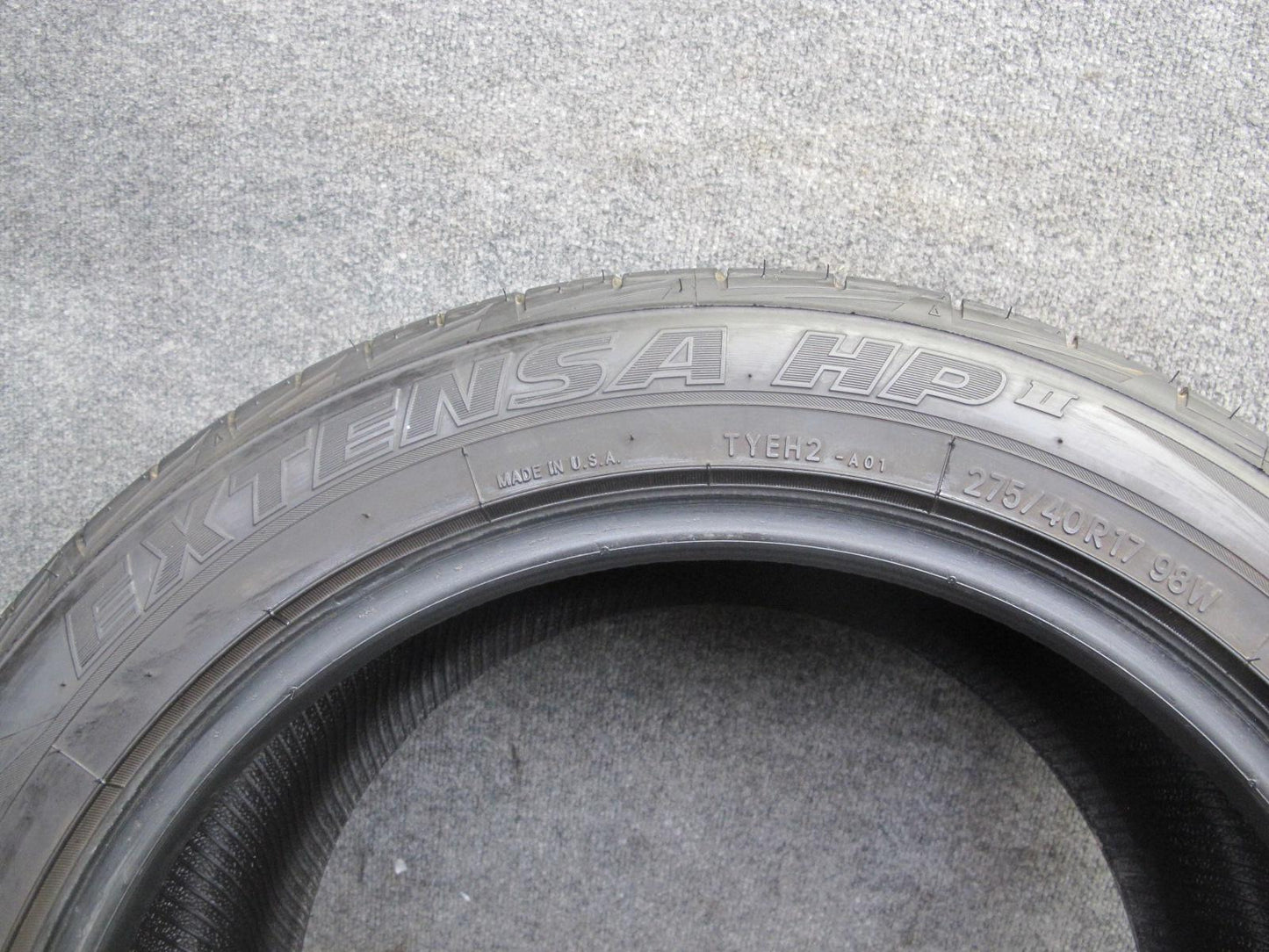 Set of 2 Toyo Extensa HP II ALL Season Tire 275/40 R17 98W 3824 0424 9/32 Tread