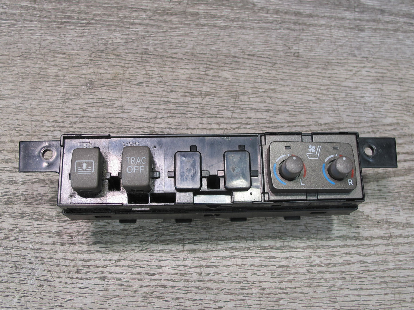 01-06 Lexus LS430 Center Console TRC Sun Shade Climate Seat Switch Panel OEM