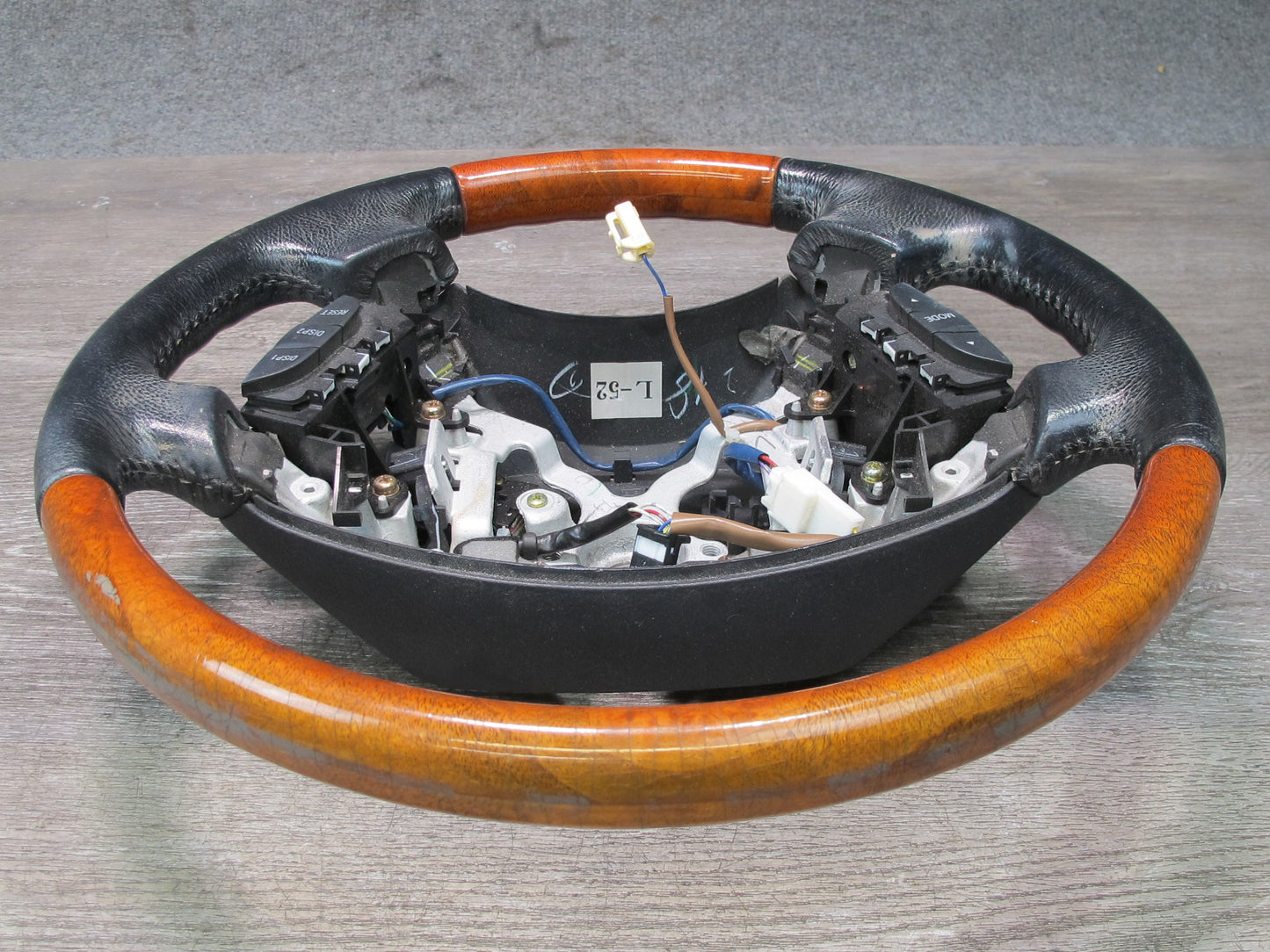 04-06 Lexus UCF30L LS430 Leather Wood Steering w Switches & Cruise Black OEM
