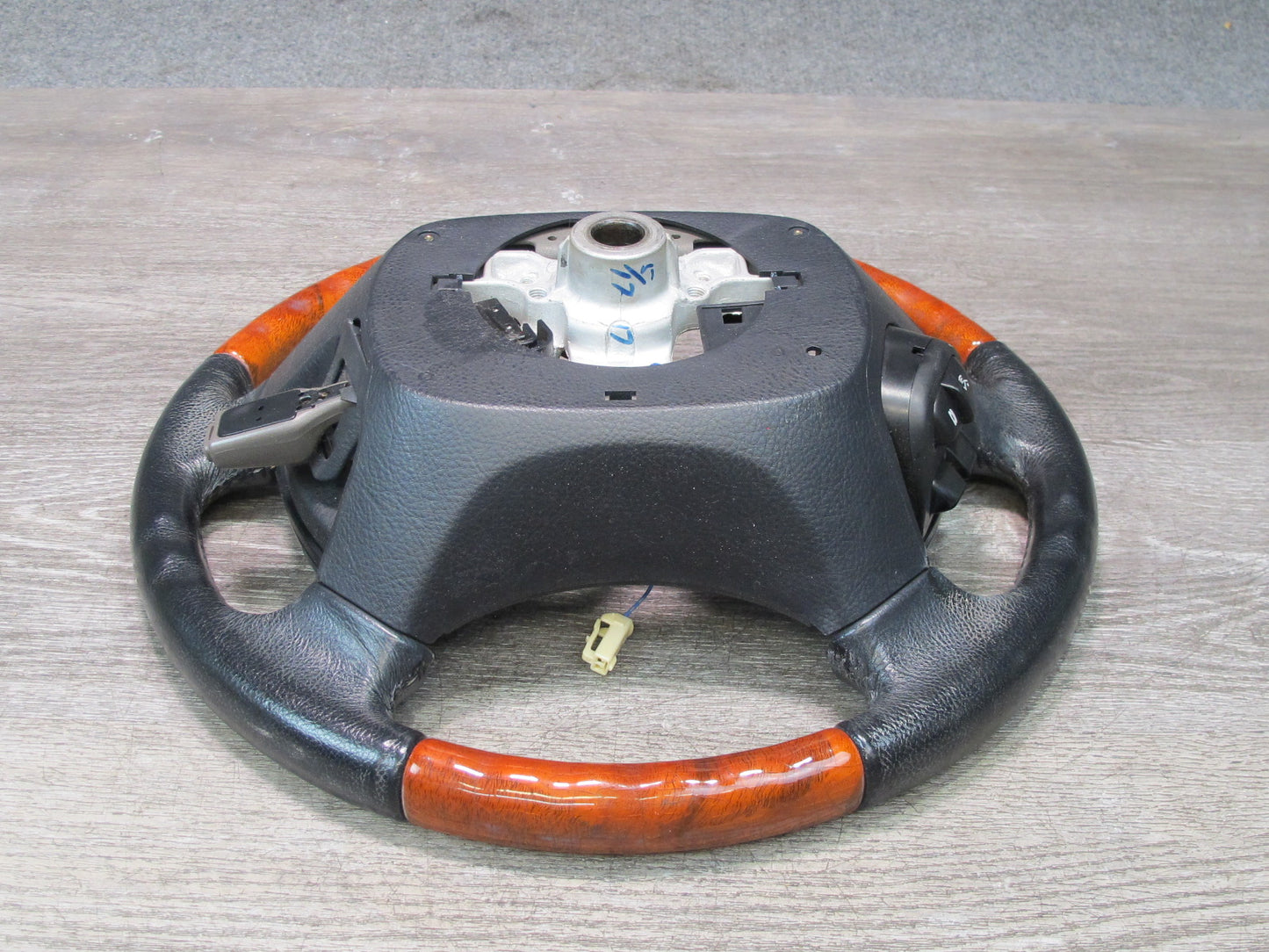 04-06 Lexus UCF30L LS430 Leather Wood Steering w Switches & Cruise Black OEM