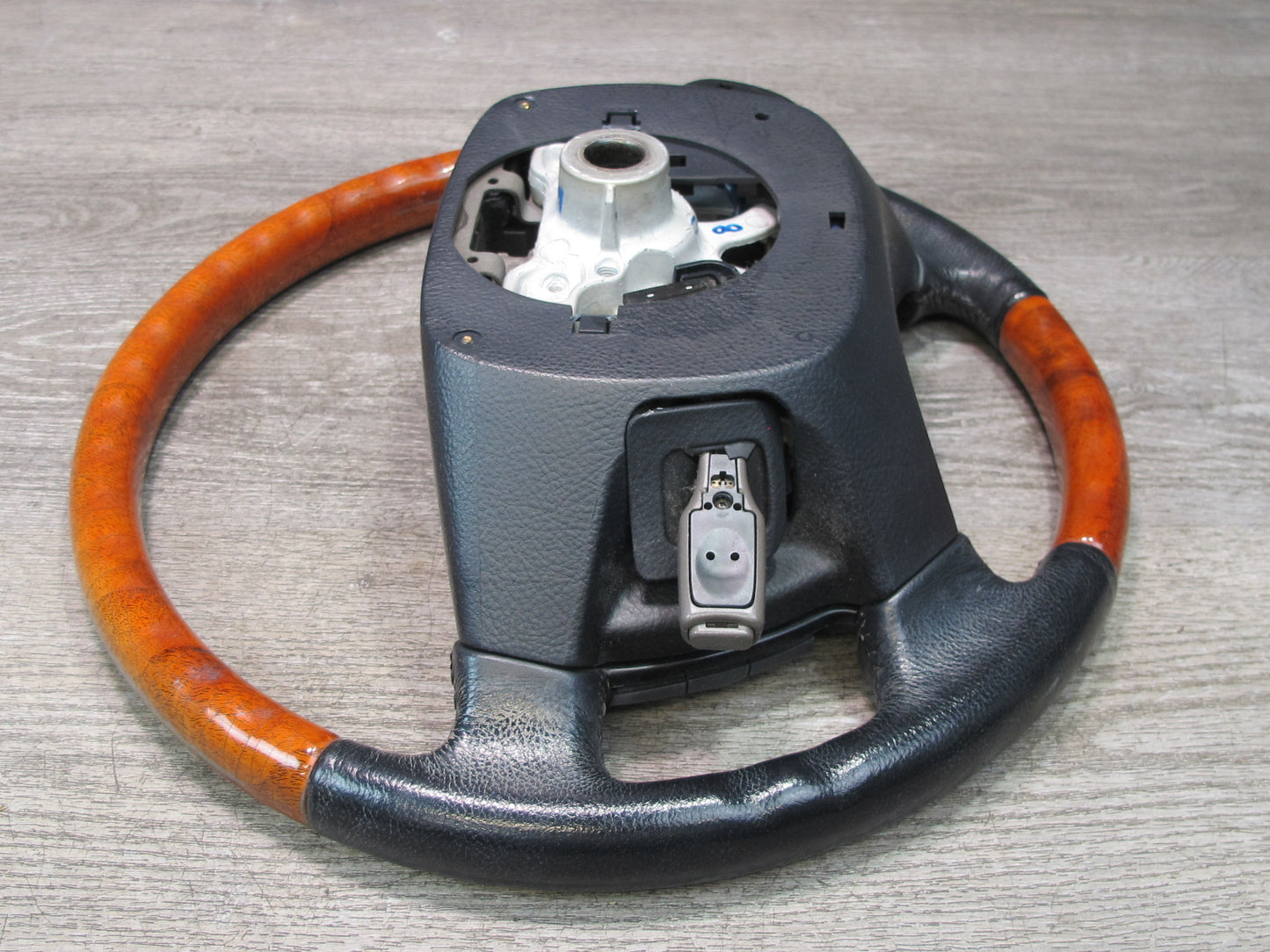 04-06 Lexus UCF30L LS430 Leather Wood Steering w Switches & Cruise Black OEM