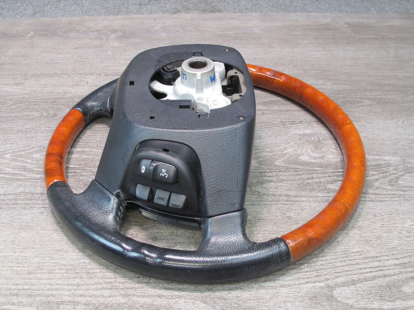 04-06 Lexus UCF30L LS430 Leather Wood Steering w Switches & Cruise Black OEM