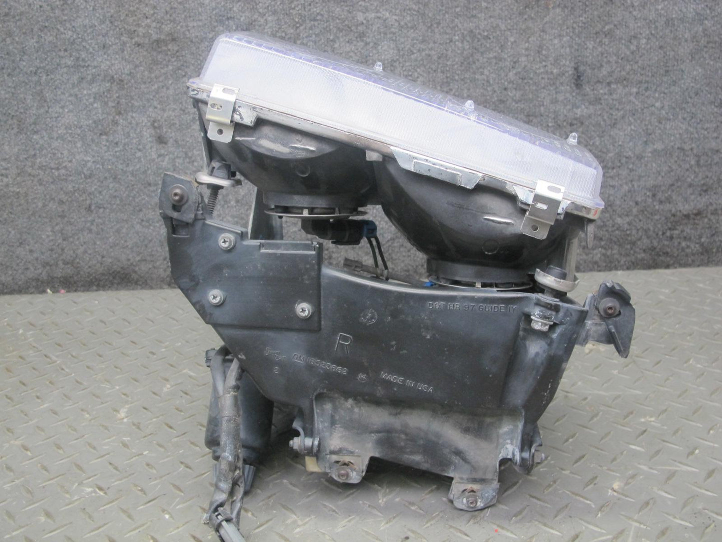 97-99 Chevrolet Corvette C5 Front Right Headlight Lamp w Motor & Mount OEM