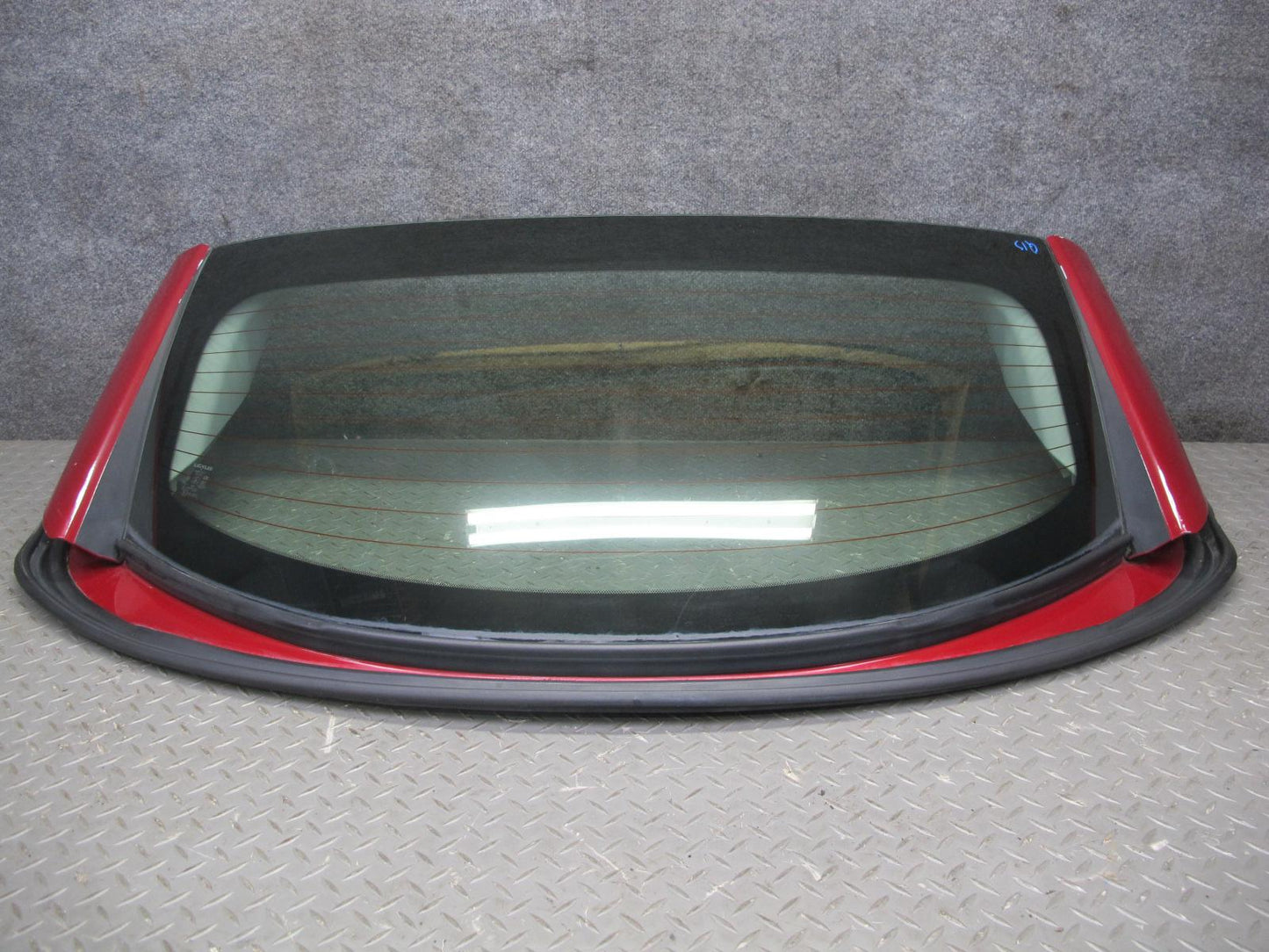 10-15 Lexus IS350 IS250 Convertible Rear Roof Back Glass Window RED Mica OEM