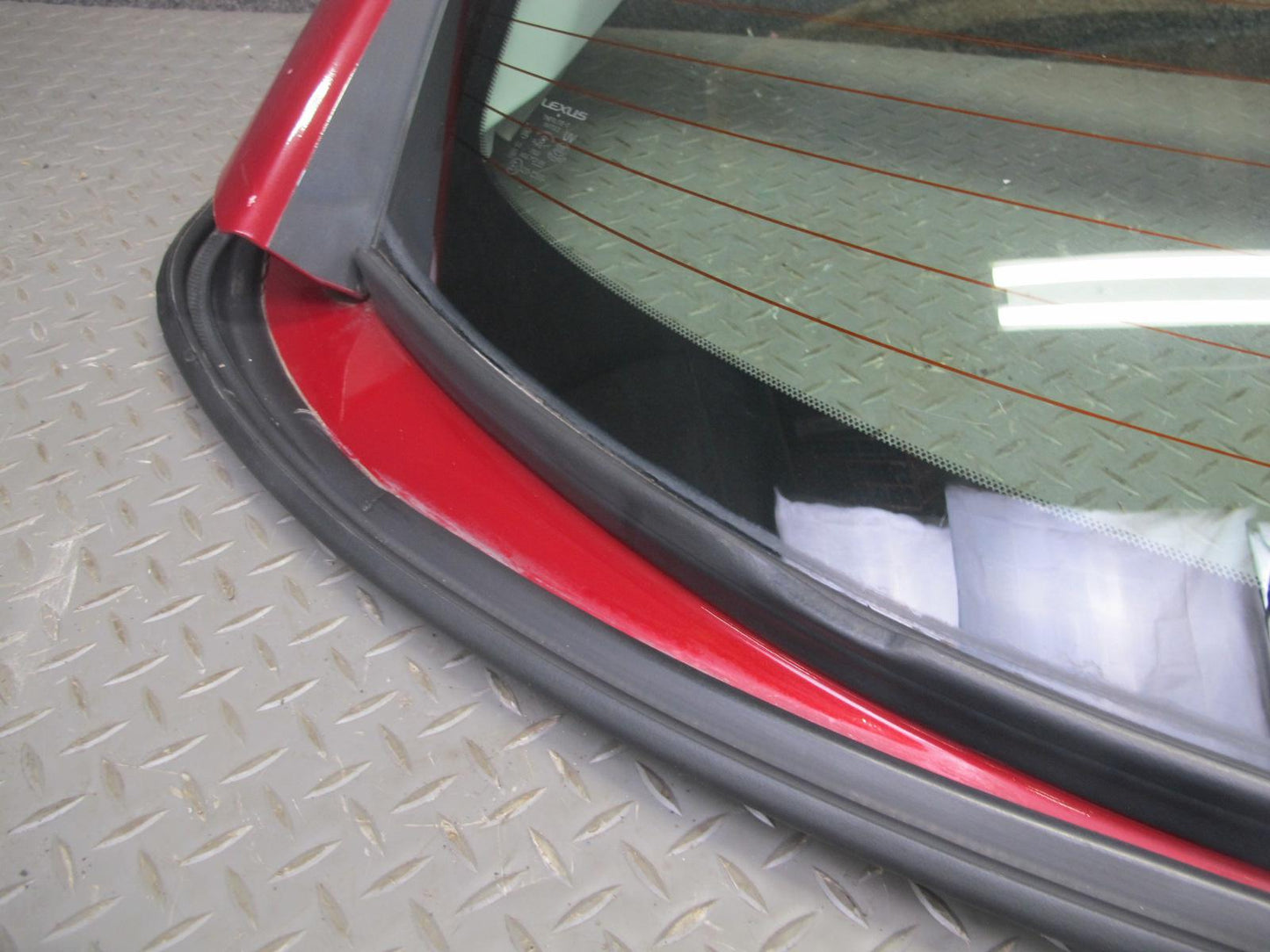 10-15 Lexus IS350 IS250 Convertible Rear Roof Back Glass Window RED Mica OEM