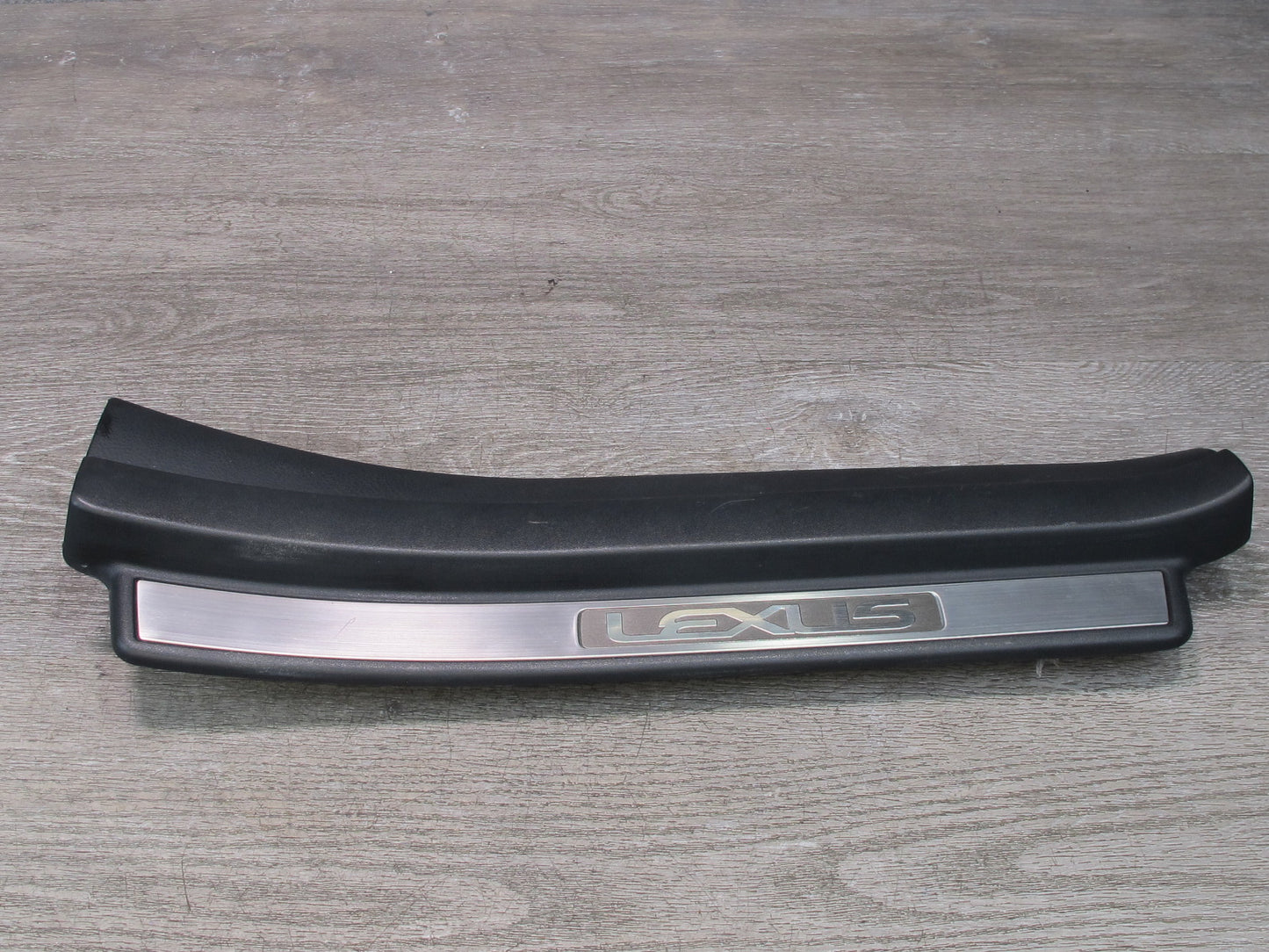 01-06 Lexus LS430 Rear Left Right Door Scuff Sill Plate Trim Panel Set Black OEM