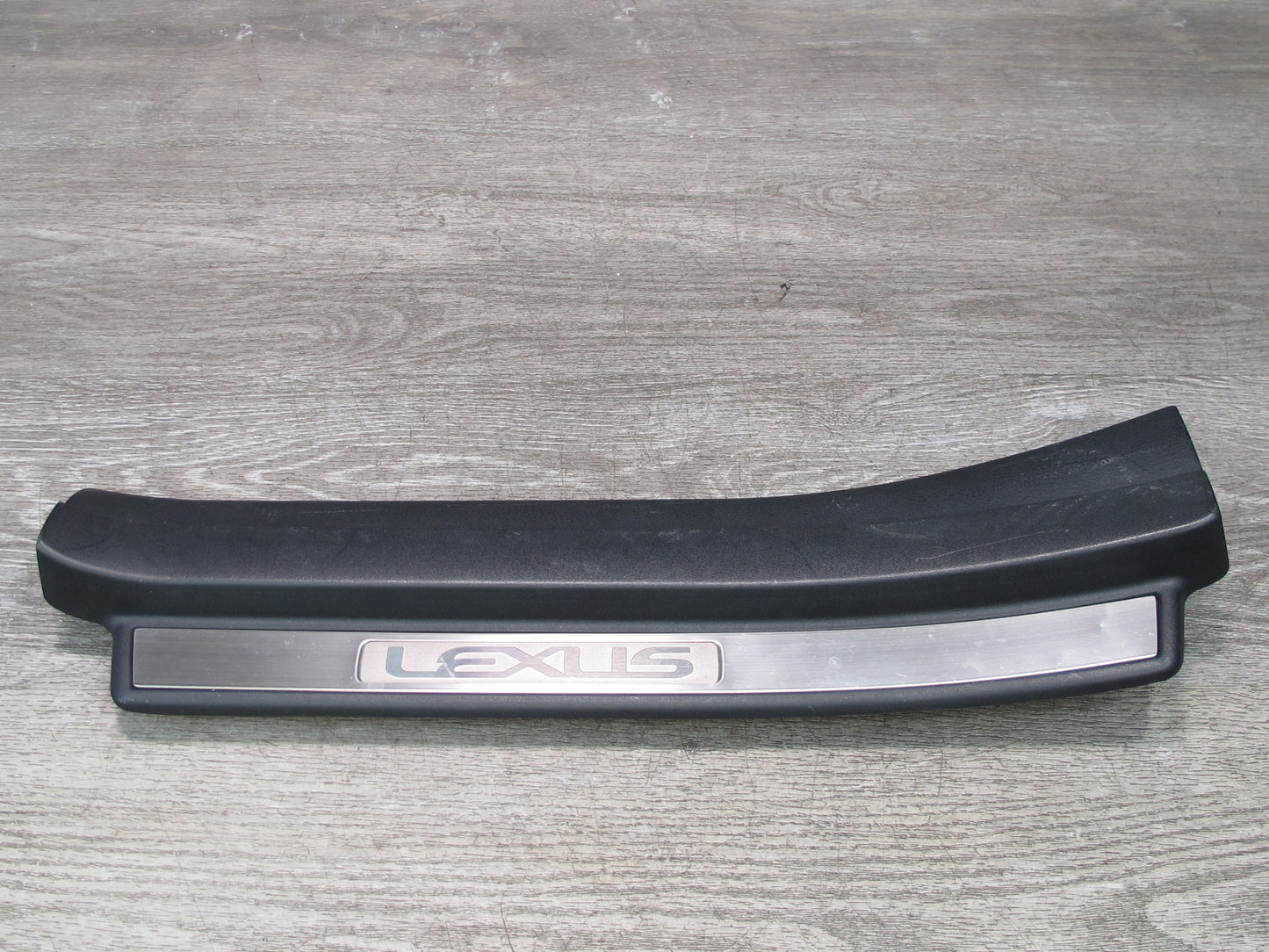01-06 Lexus LS430 Rear Left Right Door Scuff Sill Plate Trim Panel Set Black OEM