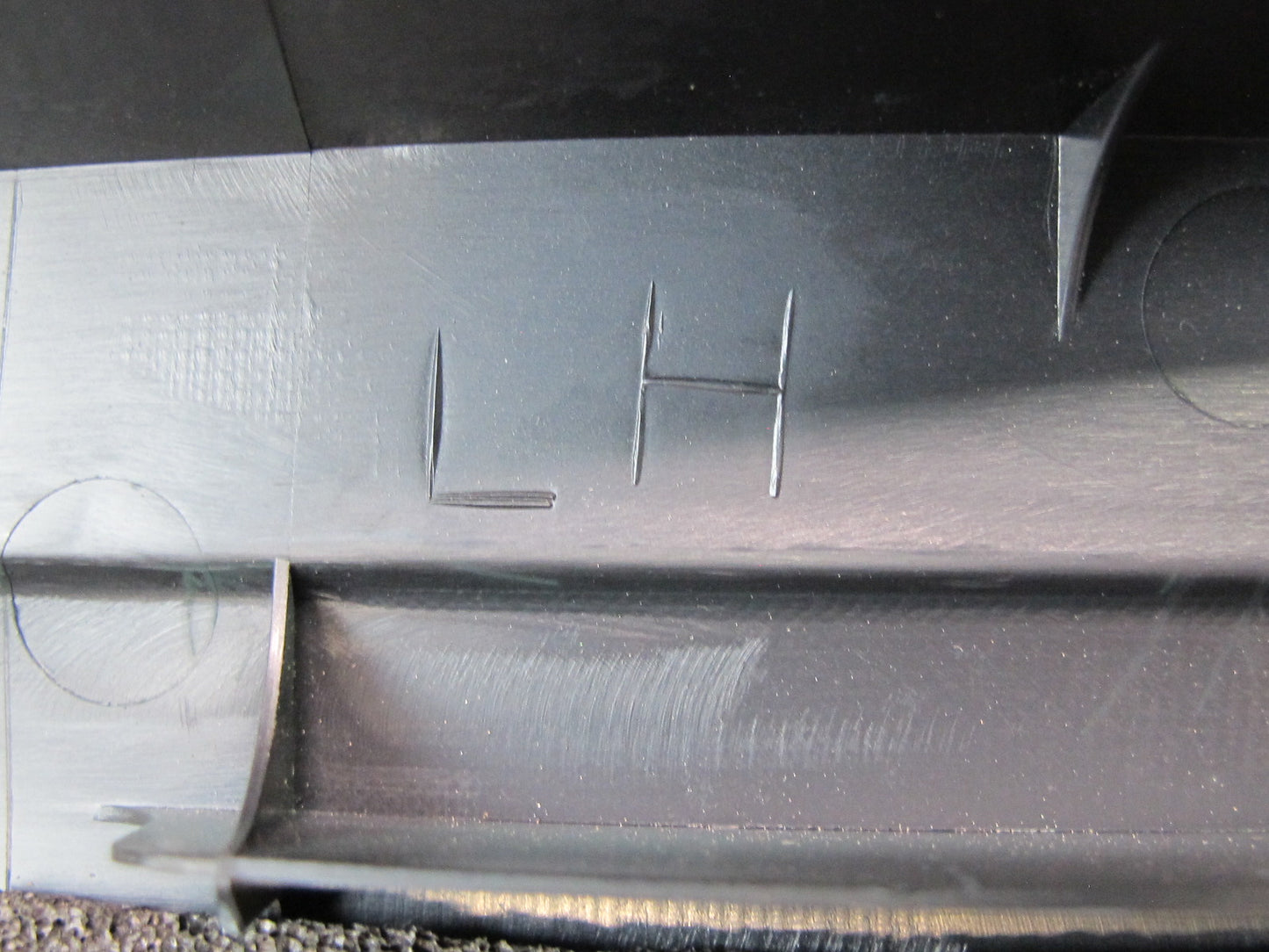01-06 Lexus LS430 Rear Left Right Door Scuff Sill Plate Trim Panel Set Black OEM