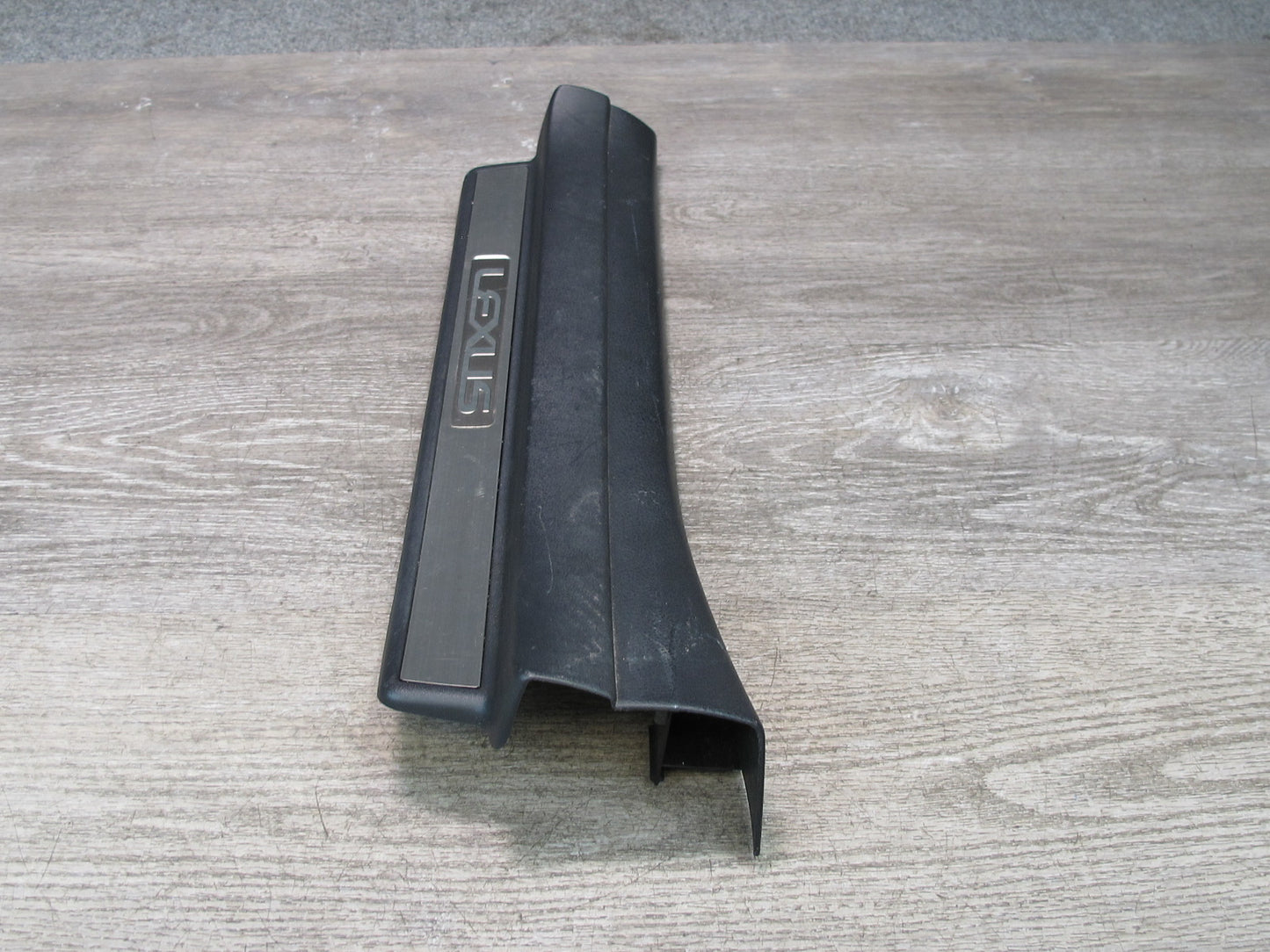 01-06 Lexus LS430 Rear Left Right Door Scuff Sill Plate Trim Panel Set Black OEM