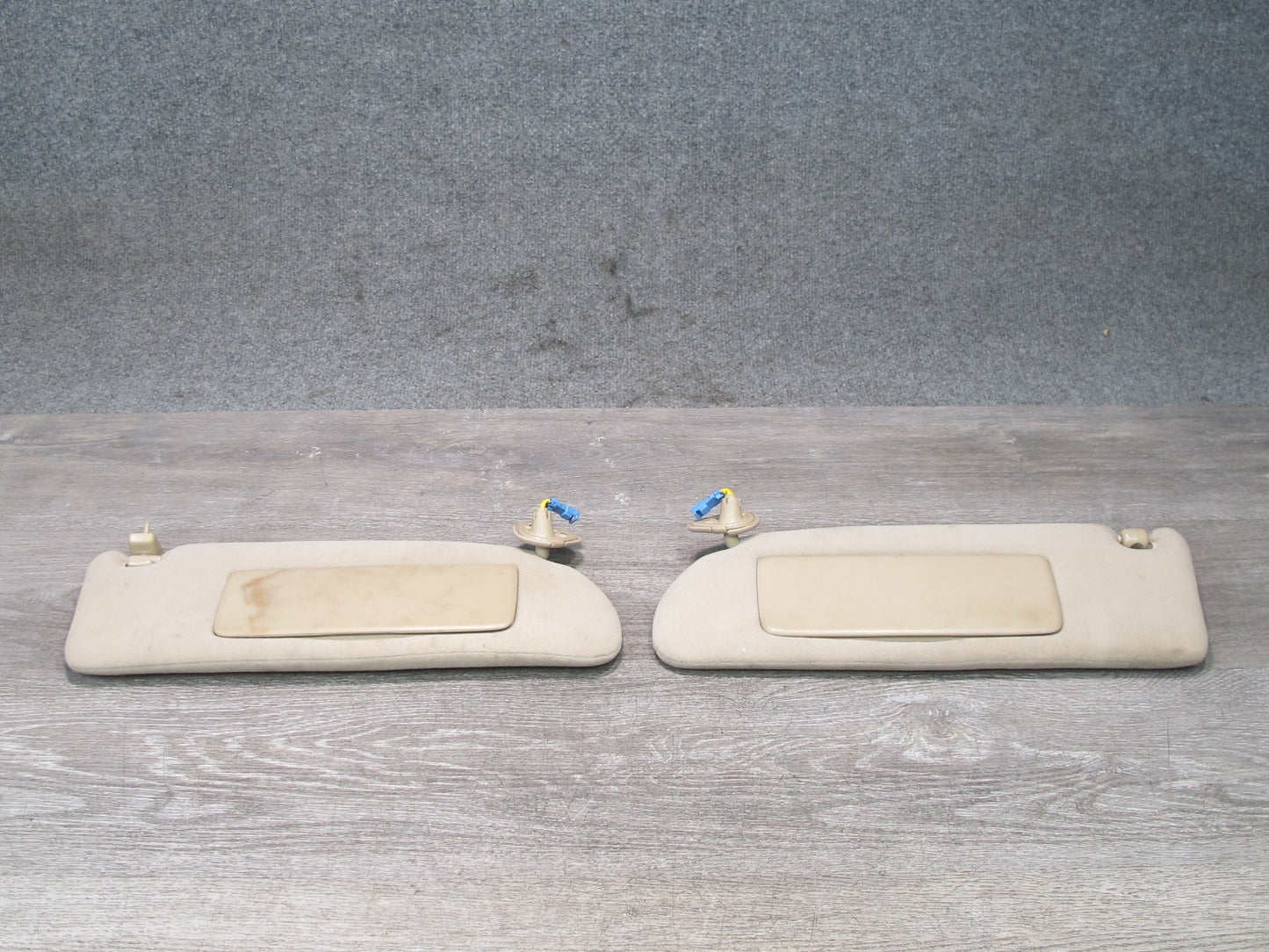 92-94 Lexus JZZ31L SC400 SC300 Set of 2 Front Left Right Sun Visor TAN OEM