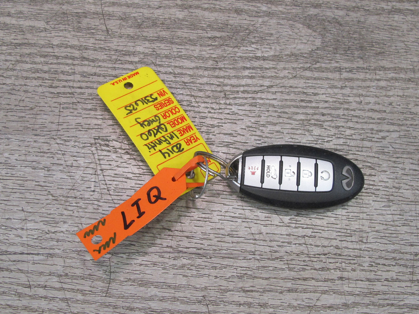 2014-2020 Infiniti QX60 Door Glove Box Handle Lock Cylinder KEY Set