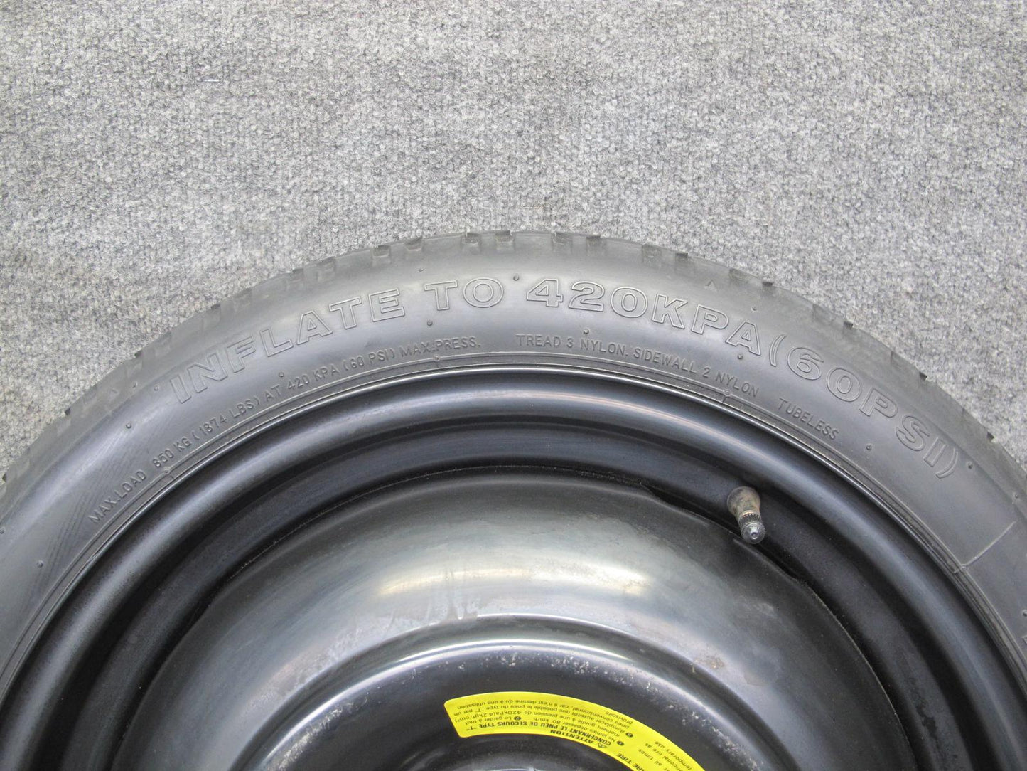 08-14 Subaru Impreza WRX Emergency 17" R17 Spare Tire Wheel 17x4T ET30 5x100 OEM