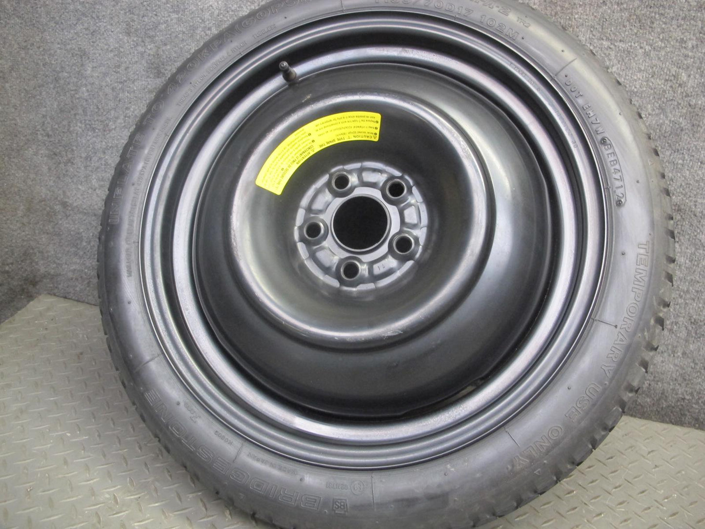 08-14 Subaru Impreza WRX Emergency 17" R17 Spare Tire Wheel 17x4T ET30 5x100 OEM