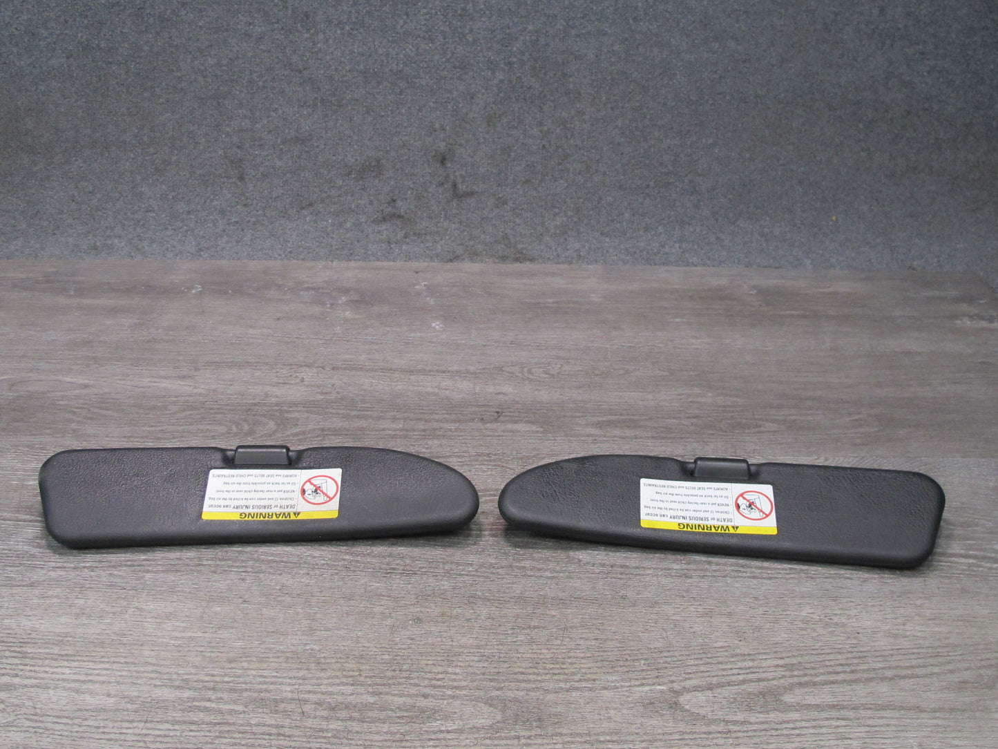 96-02 BMW E36/7 Z3 Roadster Set of 2 Front Left & Right Sun Visor Black OEM