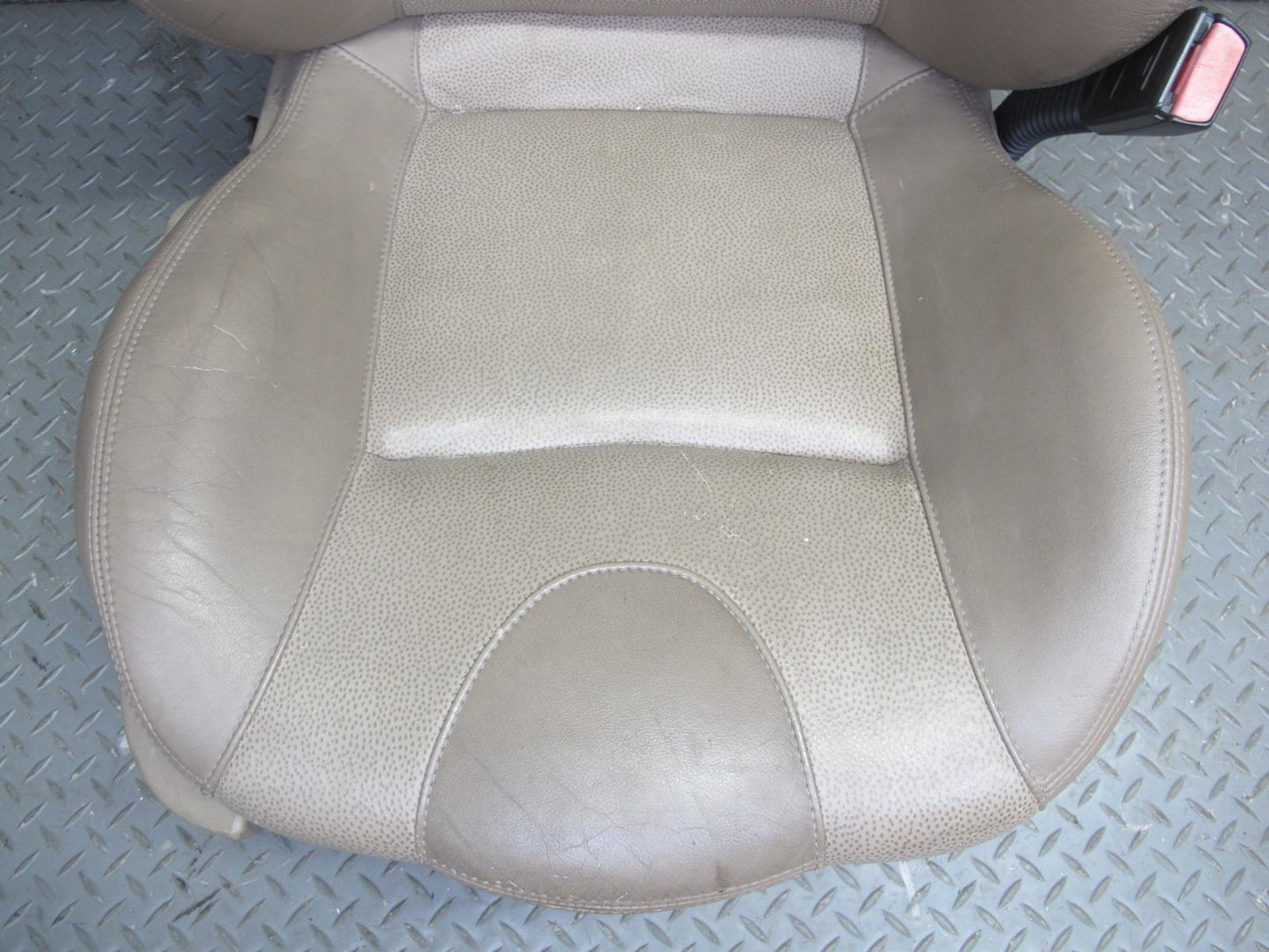 00-02 BMW E36/7 Z3 Set of 2 Left & Right Sport Heated Leather Seat Beige OEM